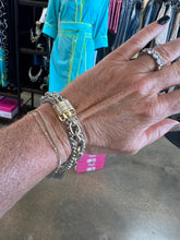 Load image into Gallery viewer, Triple Strand Bracelet Gold/Silver