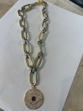 Load image into Gallery viewer, JT Mixed Metal Large Paperclip Necklace