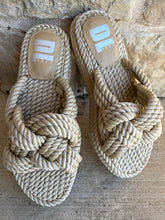 Load image into Gallery viewer, Knotty Natural Rope Sandal