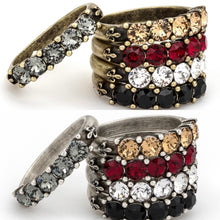 Load image into Gallery viewer, French Kande Cinq Swarovski Ring with Choice of Swarovski