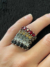 Load image into Gallery viewer, French Kande Cinq Swarovski Ring with Choice of Swarovski