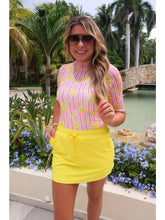 Load image into Gallery viewer, Kora Lemon Mesh Top-Short Sleeve