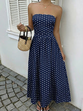 Load image into Gallery viewer, Strapless Polka Dot Dress