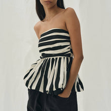 Load image into Gallery viewer, Stripe Bubble Tube Top