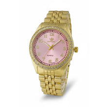 Load image into Gallery viewer, Rhinestone Bezel Color Dial Unisex Bracelet Watch-Water Resistant