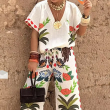 Load image into Gallery viewer, Bohemian Floral Pant Set
