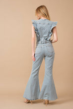 Load image into Gallery viewer, Ruffle Bell Bottom Jumpsuit