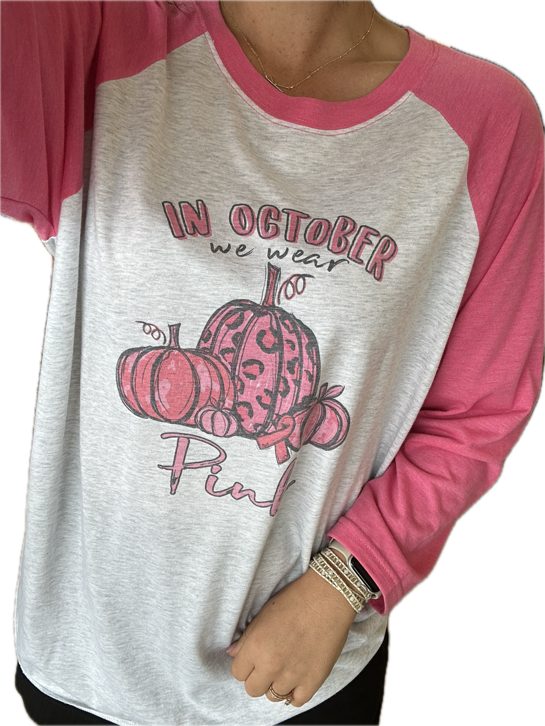 We Wear Pink Baseball T