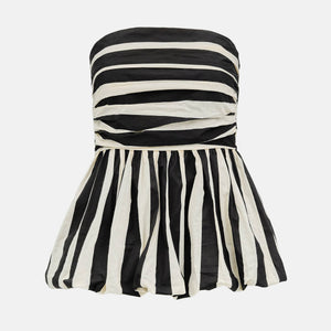 Stripe Bubble Tube Top