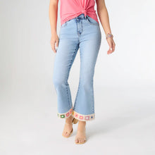 Load image into Gallery viewer, COCO &amp; CARMEN Everstretch Flare Crochet Floral