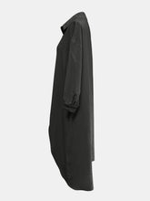 Load image into Gallery viewer, Full Size High-Low Collared Neck Long Sleeve Shirt