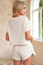 Load image into Gallery viewer, Cropped Tee and Ruffle High Waist Skort Set