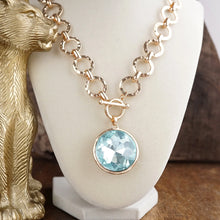 Load image into Gallery viewer, Chunky Ring Necklace With Sparkly Crystal