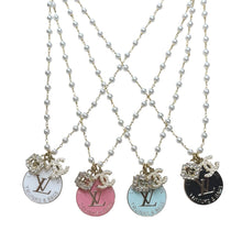 Load image into Gallery viewer, Repurposed Vintage Pearl Rhinestone Necklace