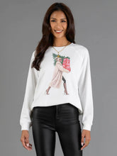Load image into Gallery viewer, Blonde Girl Carrying Presents &amp; Tree Sweatshirt