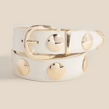 Load image into Gallery viewer, Studded Veagan Leather Belt
