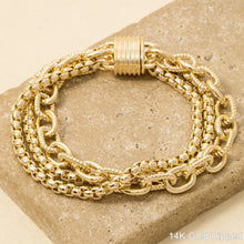 Load image into Gallery viewer, Magnetic Triple Chain Bracelet