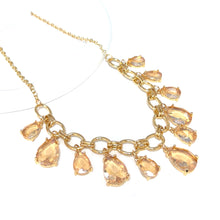 Load image into Gallery viewer, Cushion Teardrop Cluster Necklace