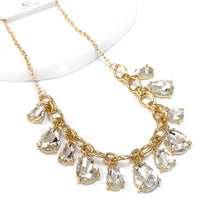 Load image into Gallery viewer, Cushion Teardrop Cluster Necklace