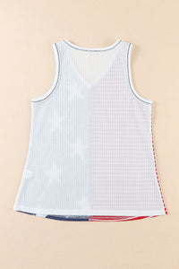 Star and Stripe V-Neck Tank