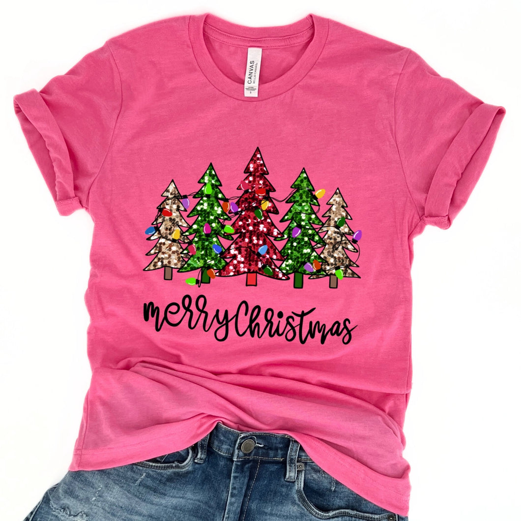 Merry Christmas T-Shirt-Pink