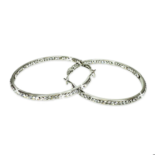 Inside Out Hoop Silver 50 mm