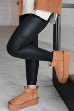 Load image into Gallery viewer, Black Crossover High Waist Pocketed Leggings