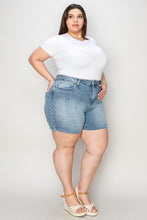 Load image into Gallery viewer, Judy Blue Full Size High Waist Rhinestone Decor Denim Shorts