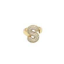 Load image into Gallery viewer, Pavé Initial Ring