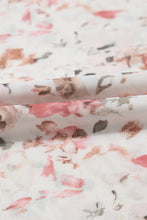 Load image into Gallery viewer, Floral Print Mesh Mock Neck Top