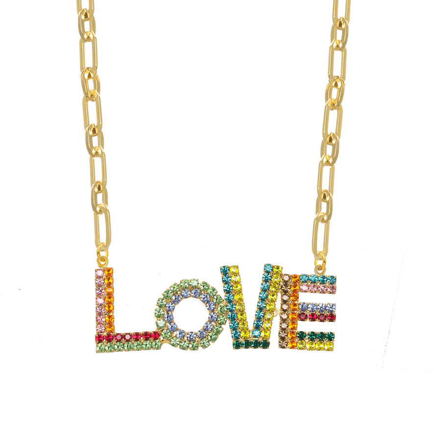 Tova La La Love Necklace in Antique Silver
