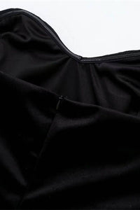 Strapless Velvet Dress