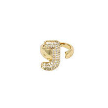 Load image into Gallery viewer, Pavé Initial Ring