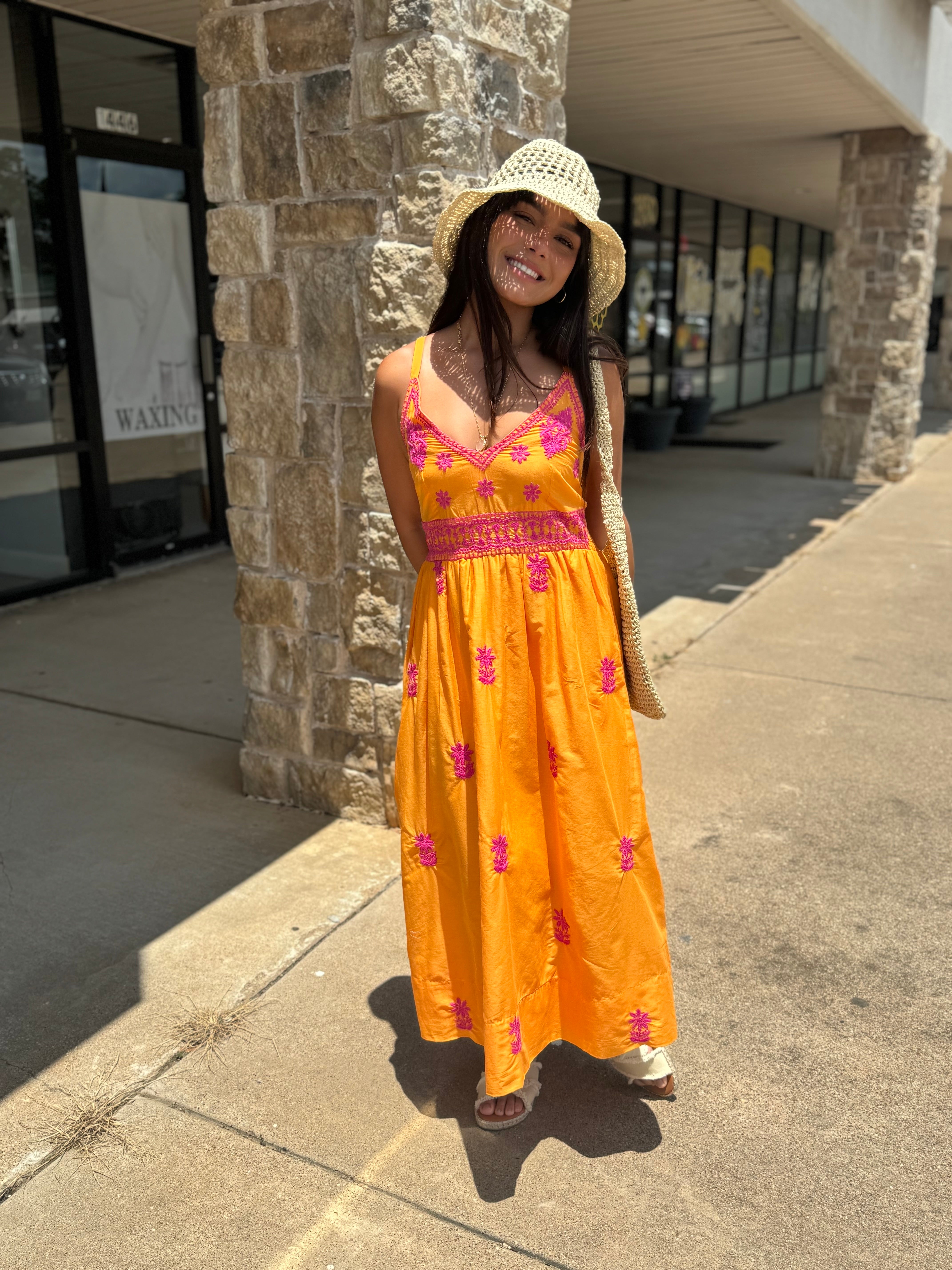 gretchen scott maxi dresses Fiesta Time Dress – Signature Beauty Bar & Fashions Where to find rose keeping the tape a Vestido Colombiano Size:8