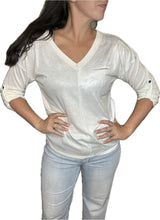 Load image into Gallery viewer, Metallic Long Sleeve Top