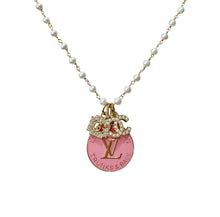 Load image into Gallery viewer, Repurposed Vintage Pearl Rhinestone Necklace