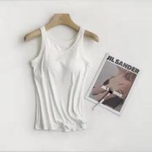 Load image into Gallery viewer, Tank Top Ribbed w/ Built In Bra