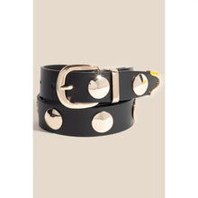 Load image into Gallery viewer, Studded Veagan Leather Belt