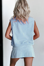 Load image into Gallery viewer, Playdate Mineral Wash Sleeveless Top and Split Skort Set