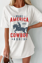 Load image into Gallery viewer, Cowboy Graphic Round Neck Half Sleeve T-Shirt