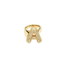 Load image into Gallery viewer, Pavé Initial Ring