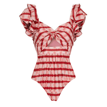 Load image into Gallery viewer, French Riviera Resort Swimsuit and Skirt Set