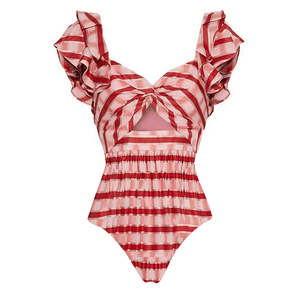 French Riviera Resort Swimsuit and Skirt Set