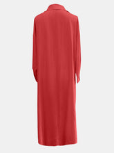 Load image into Gallery viewer, Full Size High-Low Collared Neck Long Sleeve Shirt