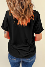 Load image into Gallery viewer, Halloween Graphic Round Neck Short Sleeve T-Shirt