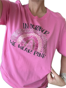 Wear Pink Rainbow Tshirt