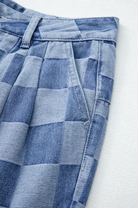 Checkered jeans