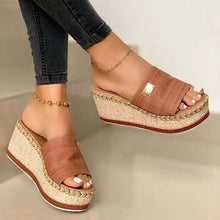 Load image into Gallery viewer, PU Leather Open Toe Sandals
