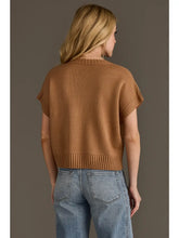 Load image into Gallery viewer, Coffee Weather Short Sleeve Sweatshirt-Light Brown
