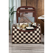 Load image into Gallery viewer, Checkered Makeup Bag